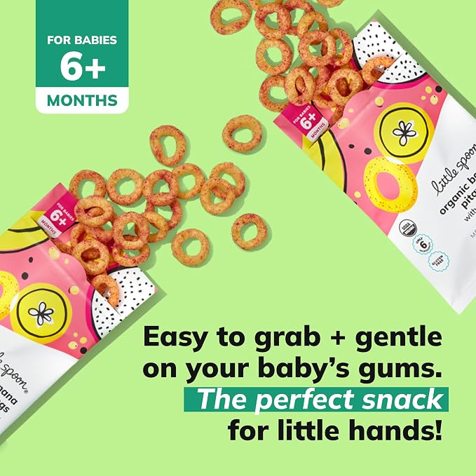 Little Spoon Banana Pitaya Meltable Baby Puffs, Organic Corn Quinoa Sorghum - Image 4