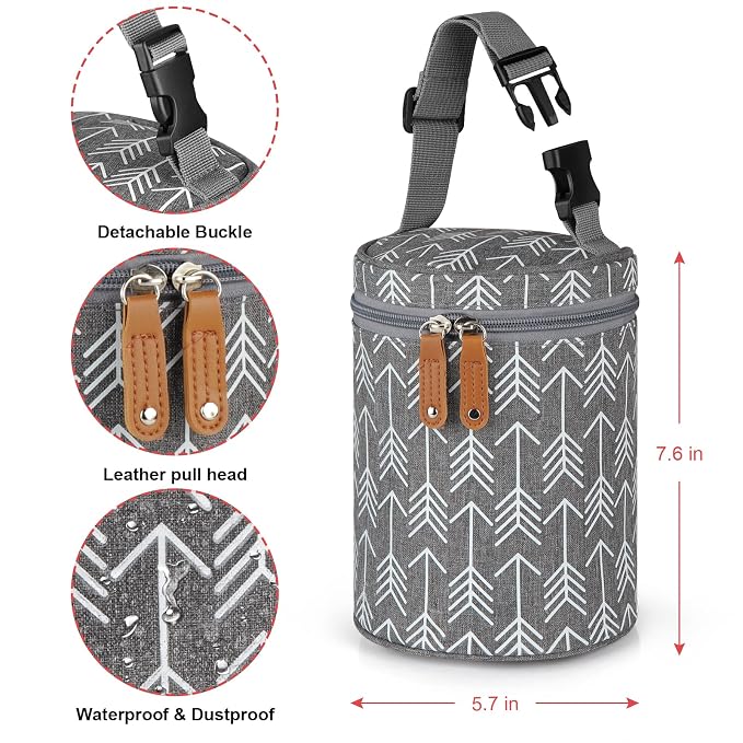Accmor Breastmilk Cooler Bag, Insulated Baby Bottle Cooler Tote Bags - Image 3