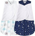 Newborn Sleep Sack Baby Swaddle, 0-3 Months, 3-Way Adjustable Wearable Blanket by BSTOPPT