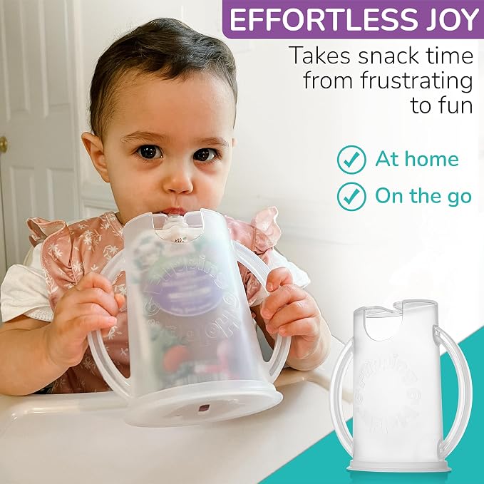 Flipping Holder with lid for Food Pouches & Juice Boxes - Image 4