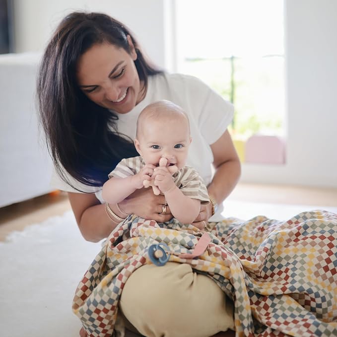 mushie Muslin Baby Swaddle Blanket | 100% Organic Cotton - Image 3