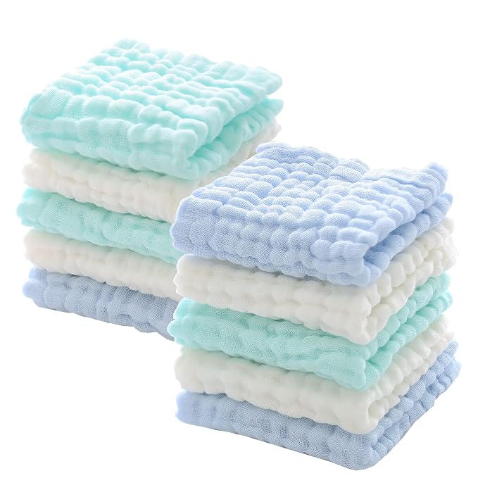 MUKIN Muslin Washcloths - Image 9