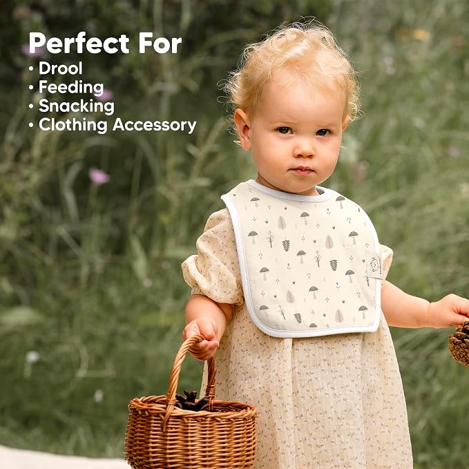 KeaBabies 8-Pack Organic Baby Bibs - Image 8