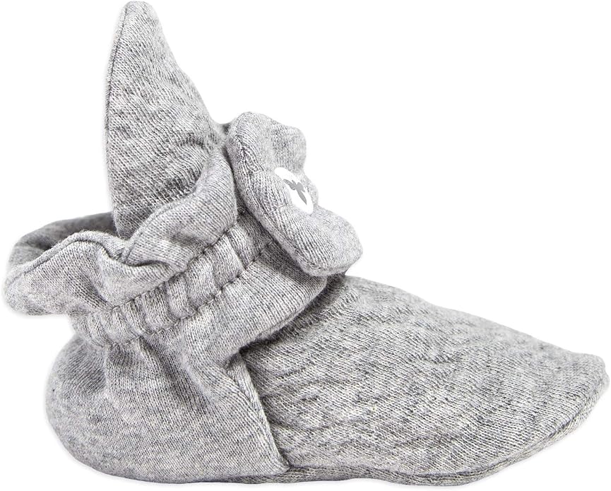 Burt's Bees Baby Unisex Booties Organic Cotton Newborn Essentials Shoes - Image 2