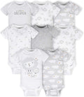 Gerber unisex-baby 8-pack Short Sleeve Onesies Bodysuits by Gerber