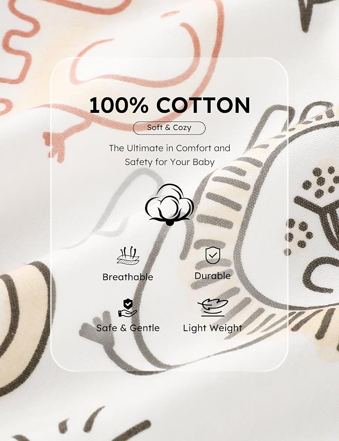 Yoofoss Baby Pajamas 100% Cotton Baby Sleepers - Image 6