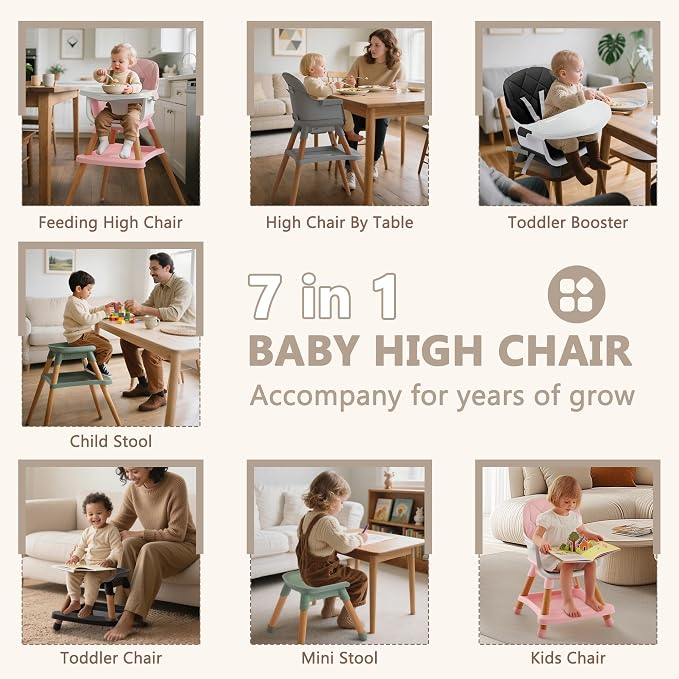 Kinder King 7 in 1 Baby High Chair - Image 2