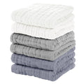 Muslin Baby Washcloths 6 Pack, 100% Cotton Wash Cloths by Unnivoll