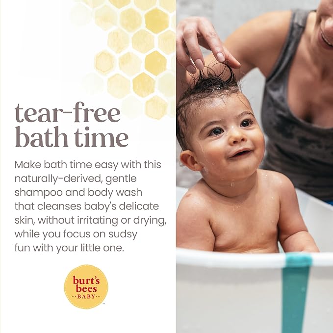 Burt's Bees Baby Shampoo & Wash, Tear Free Soap, Baby Care, 12 Ounce - Image 5
