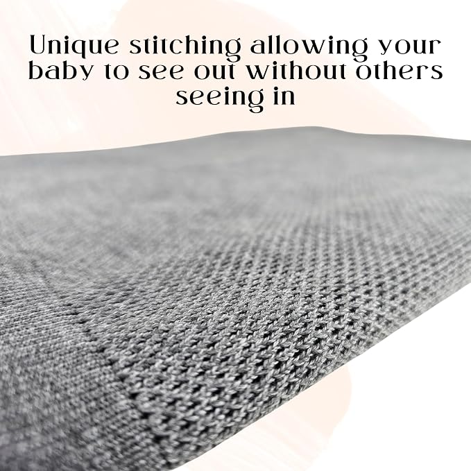 Little Rou Peekaboo Knit Breathable Nursing Cover Up - Image 2