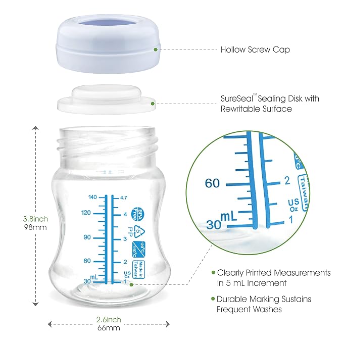 Maymom Wide-Mouth Milk Storage Collection Bottle - Image 3