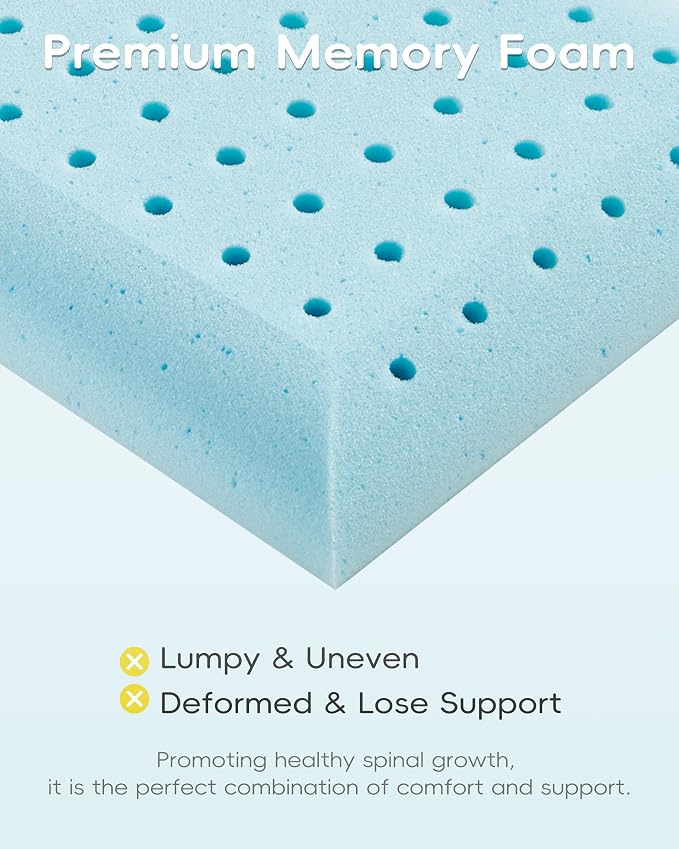 Toddler Pillow, Adjustable Memory Foam Small/Mini Pillow - Image 3