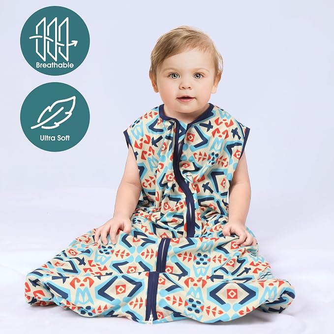 Baby Sleep Sack 12-18 Months 3 Pack Baby Wearable Blanket 100% Rayon Cotton - Image 2