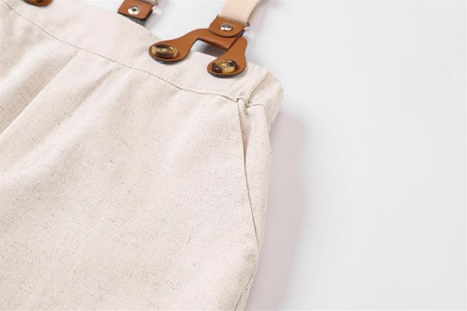SANGTREE Boys Cotton Linen Suit Formal Set Baby Clothes Boy Gentleman Wedding - Image 6