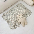 AOJIM Blue Floral Print Muslin Cotton Kids Toddler Pillowcase by AOJIM-BeddingSetBabyBlanketsSofaCover