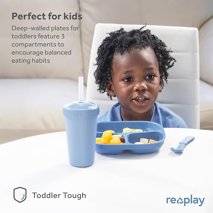 Re-Play Toddler Plates with Dividers - Image 3
