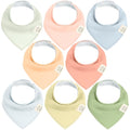 8-Pack Organic Baby Bandana Bibs by KeaBabies