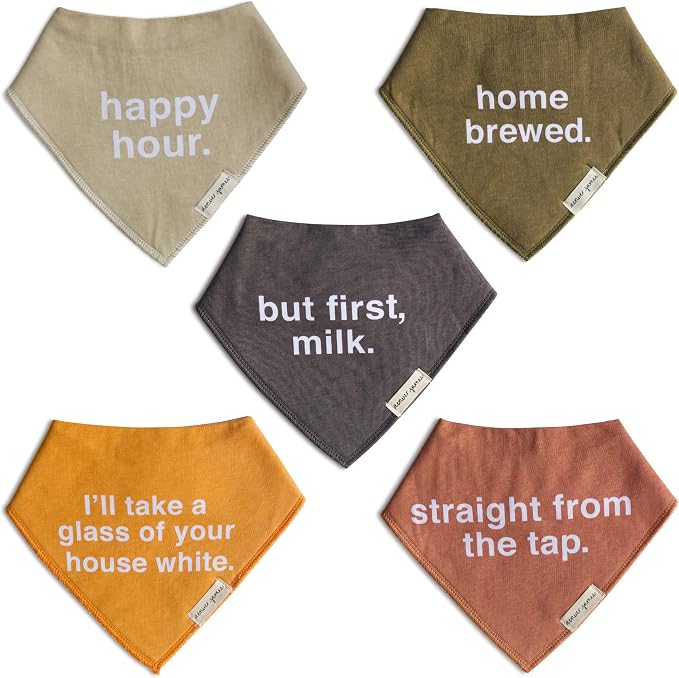 Denver James Bandana Feeding Drool Baby Bib I Soft Organic Cotton I Fleece Back - Image 9