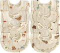 Baby Bibs Muslin Bibs 8 Pack for Drooling and Teething for Unisex Girls Boys by DOSMINE