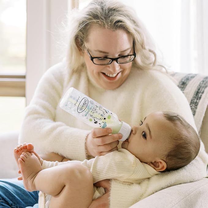 Dr. Brown's Natural Flow Anti-Colic Options+ Narrow Baby Bottle, Pig & Frog - Image 10