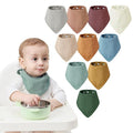 JELLYMONI 10 Pack Muslin Drool Bibs by JELLYMONI