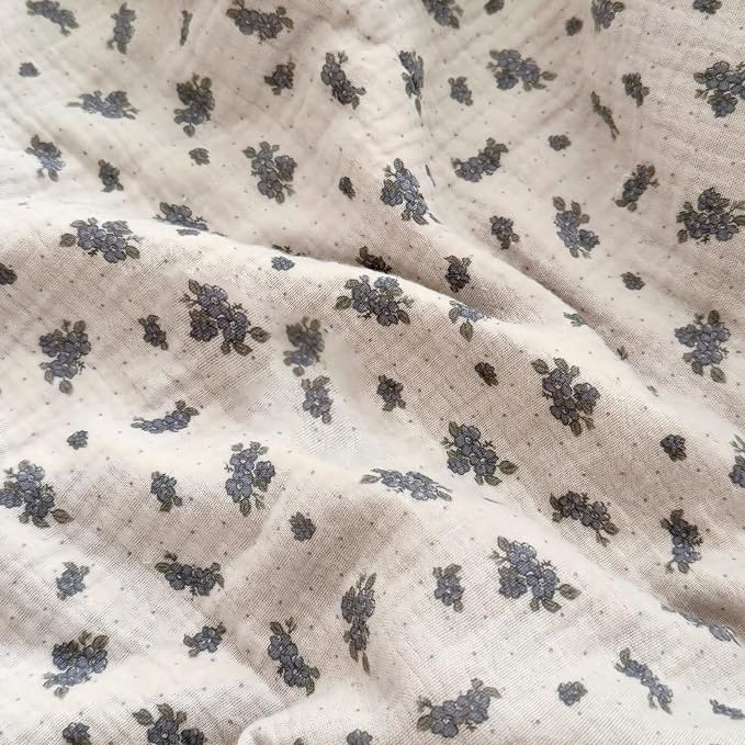 BuLuTu Blue Orchid Flower with Dots Design Kids Pillow Case Standard Size - Image 3