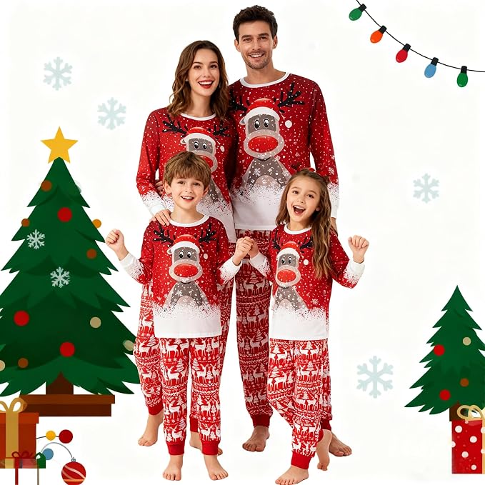 Awoscut Family Christmas Pajamas Matching Pajamas - Image 4