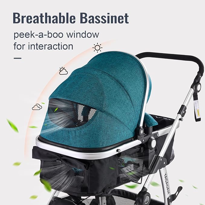 Baby Stroller, 2-in-1 Reversible Toddler Seat - Image 3