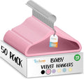 50 Premium Baby Velvet Hangers by TECHZOO