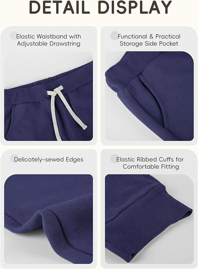 4 Pack Toddler Boys Sweatpants Cotton Baby Kids Joggers Toddler Boys Girls - Image 3