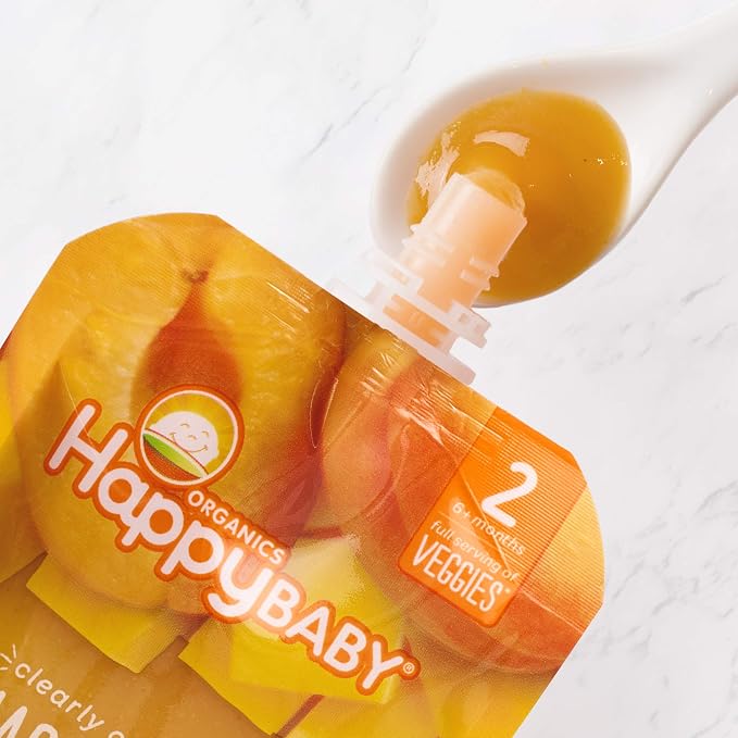 Happy Baby Organics Stage 2 Baby Food Pouches, Gluten Free, Vegan & Healthy - Image 5