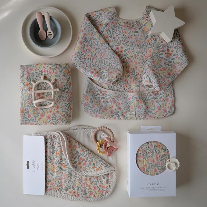 mushie Muslin Baby Burp Cloths | 100% Organic Cotton - Image 7
