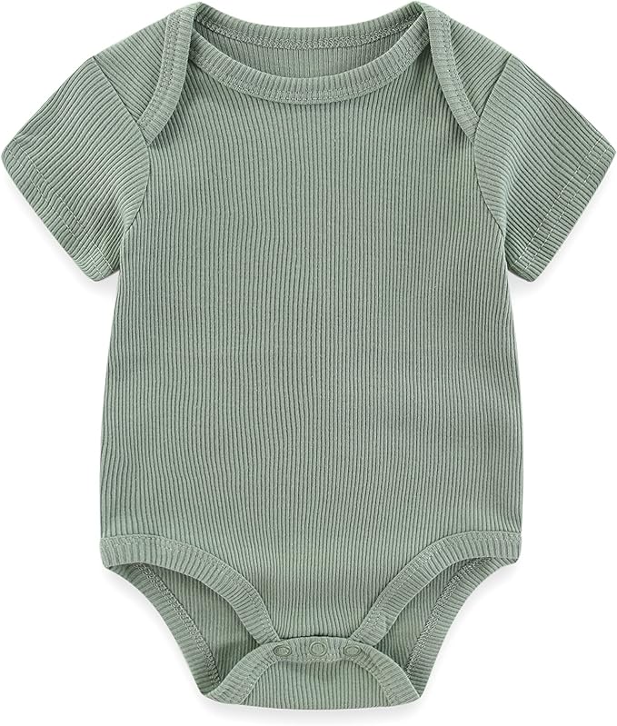 Kiddiezoom Newborn Baby Unisex Cotton One-Piece Bodysuits Baby Gift 5-Pack Baby - Image 2