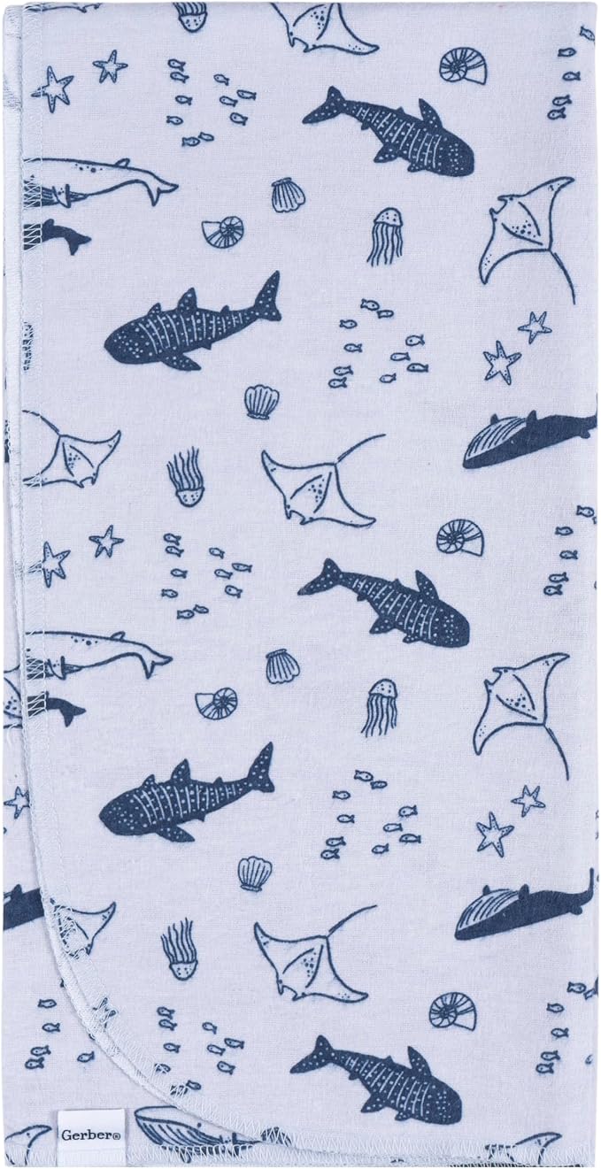 Gerber Unisex Baby 100% Cotton Flannel Receiving Blankets 30x30 Inches - Image 4
