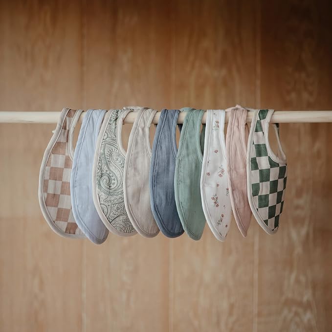mushie Muslin Baby Bib | Soft Cotton - Image 5