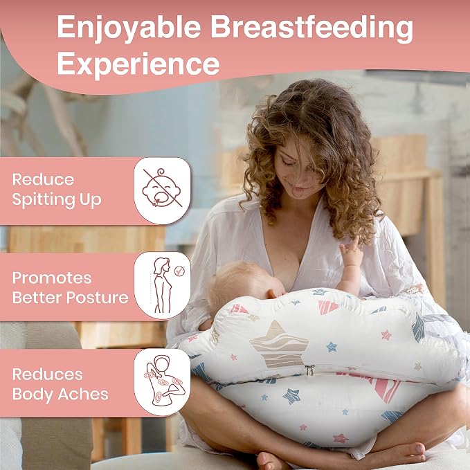 PILLANI Nursing Pillow for Breastfeeding & Bottle Feeding, Original Breast - Image 2