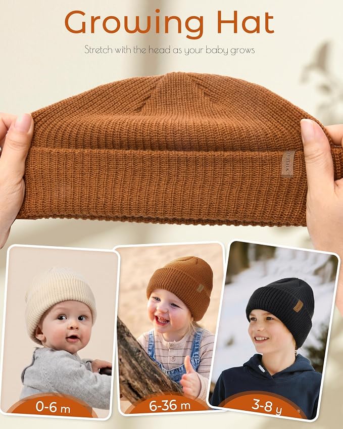 FURTALK Toddler Beanie Baby Boys Girls Beanies Kids Winter Hats Children Knit - Image 4