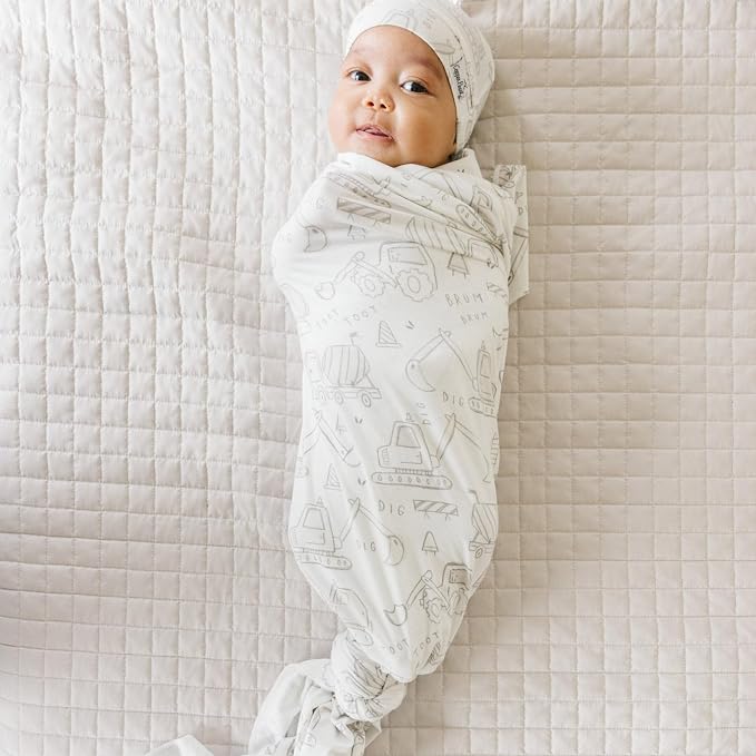 Copper Pearl Large Premium Knit Baby Swaddle Receiving Blanket Gage - Image 4