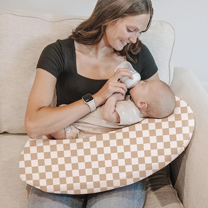 Konssy 2 Pack Nursing Pillow Covers, Stretchy and Soft Nursing Cover - Image 5
