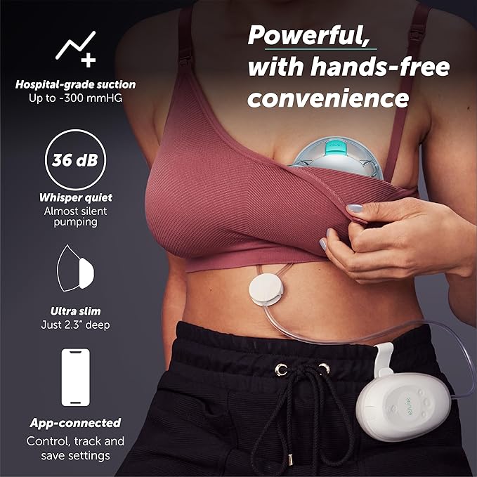 Elvie Stride 2 Hospital-Grade, App-Controlled Single Breast Pump - Image 2