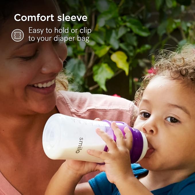 Smilo Baby Bottle Set with Stage 0 Slow Flow Anti Colic Nipple, 5 Oz / 150 ml - Image 6