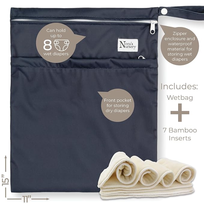 Nora's Nursery Cloth Diapers 7 Pack - Image 3