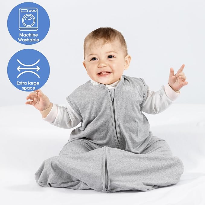 Baby Sleep Sack 0-6 Months Baby Wearable Blanket 100% Rayon Cotton 2-Way Zipper - Image 2