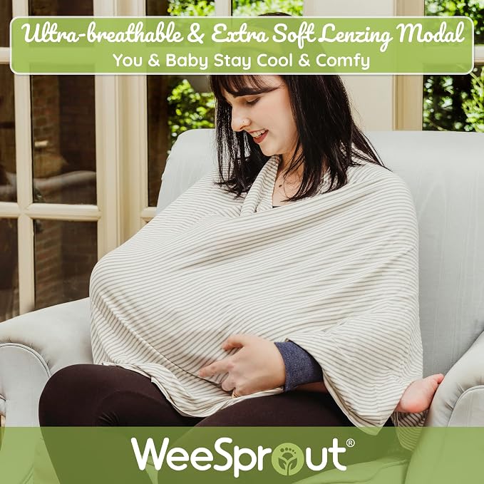WeeSprout Nursing Cover for Breastfeeding, Feeding Cover for Breastfeeding - Image 3