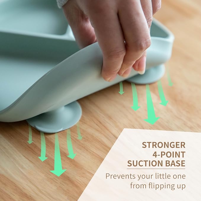Moonkie Suction Plates for Baby | 100% Silicone BPA-Free Baby Plates - Image 5
