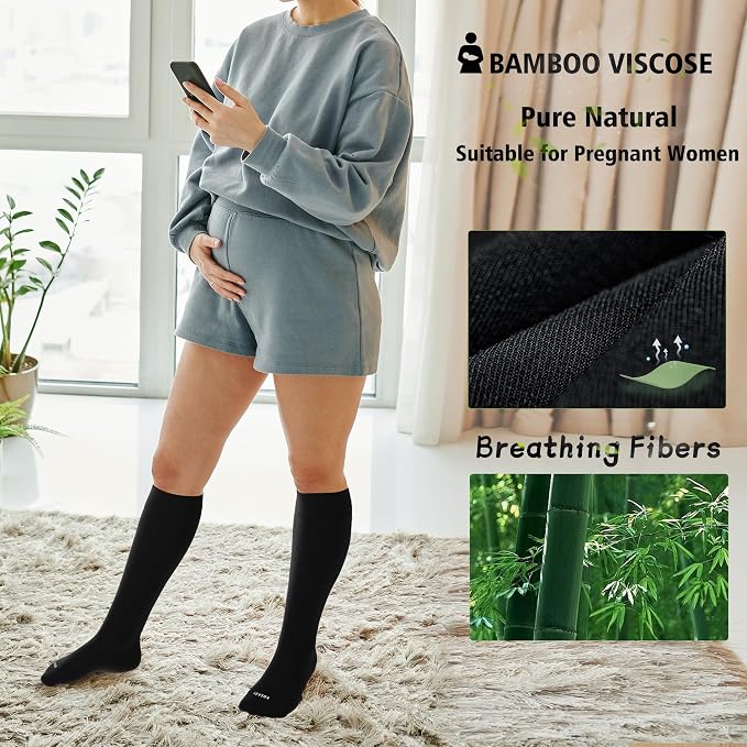 LEVSOX Viscose Made from Bamboo Compression Socks - Image 5