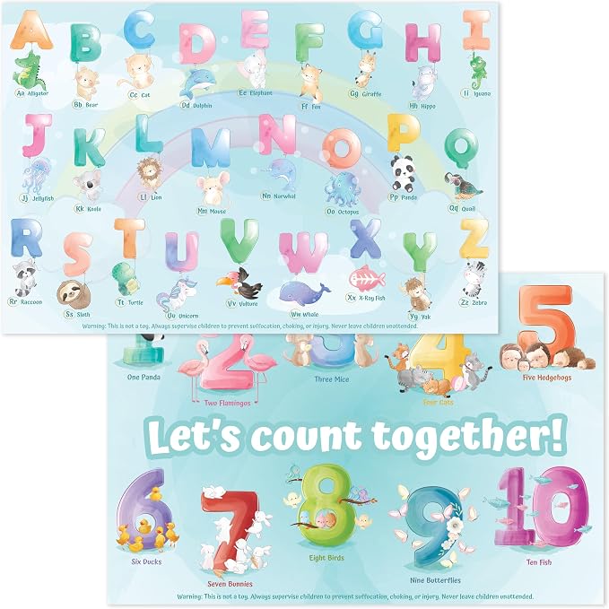 Disposable Placemats for Baby, Toddlers and Kids, 40 Disposable Baby Placemats by BrightSeed