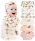 Konssy Muslin Baby Bibs 100% Cotton Absorbent Bandana Drool Bibs by Konssy
