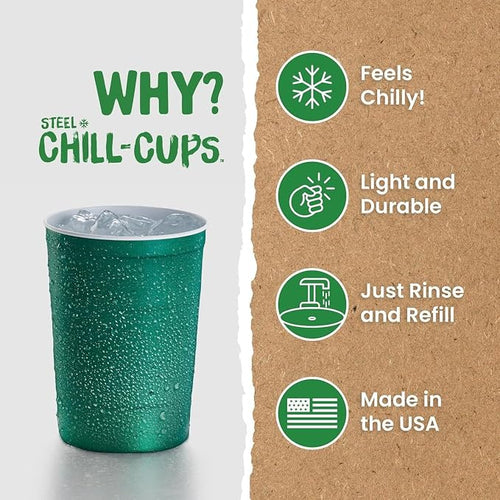 16 oz. Party Cups, Sturdy & Durable, Disposable and 100% Recyclable, Made in USA - Image 2