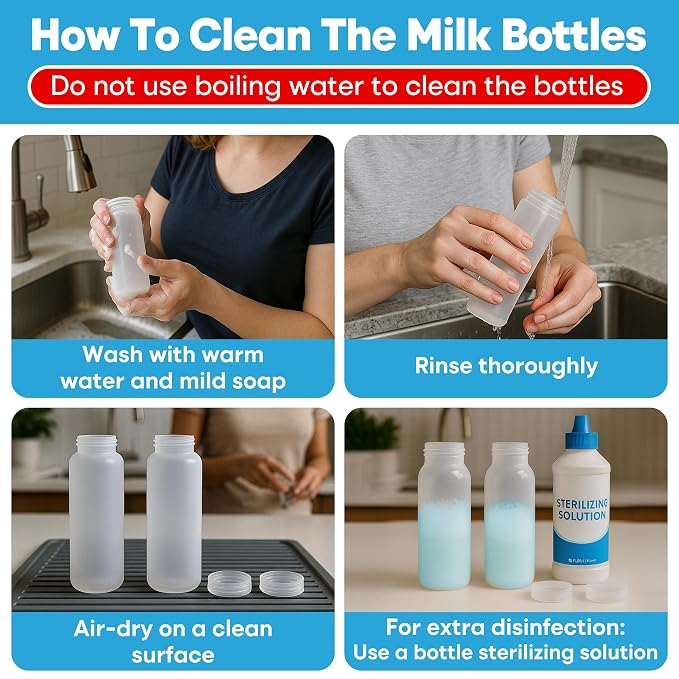Portable Breast Milk Cooler Bottle: 30H Cooling Time, 2 x 150ml/5Oz BPA-Free - Image 6
